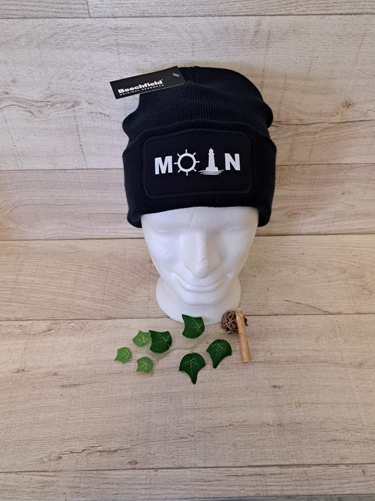 Beanie Mütze mit Spruch "Moin"