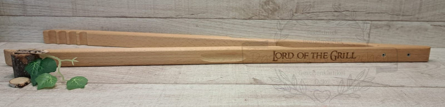 Grillzange aus Buchenholz Maxi 60cm