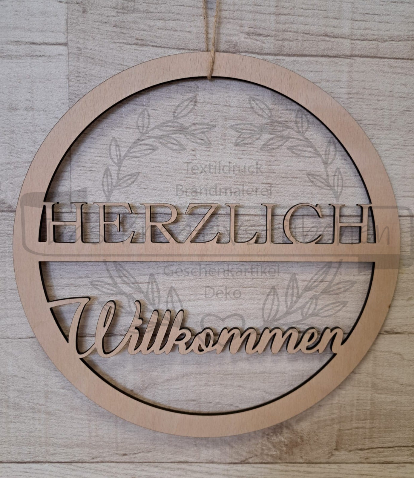 Fensterbild "Herzlich Willkommen 2"
