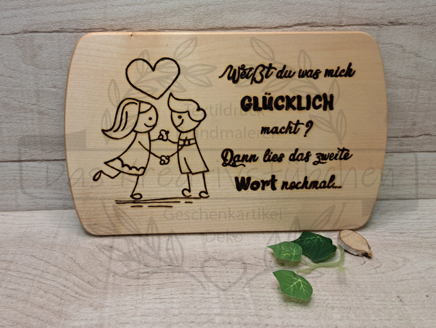 Frühstücksbrettchen "Weißt du"