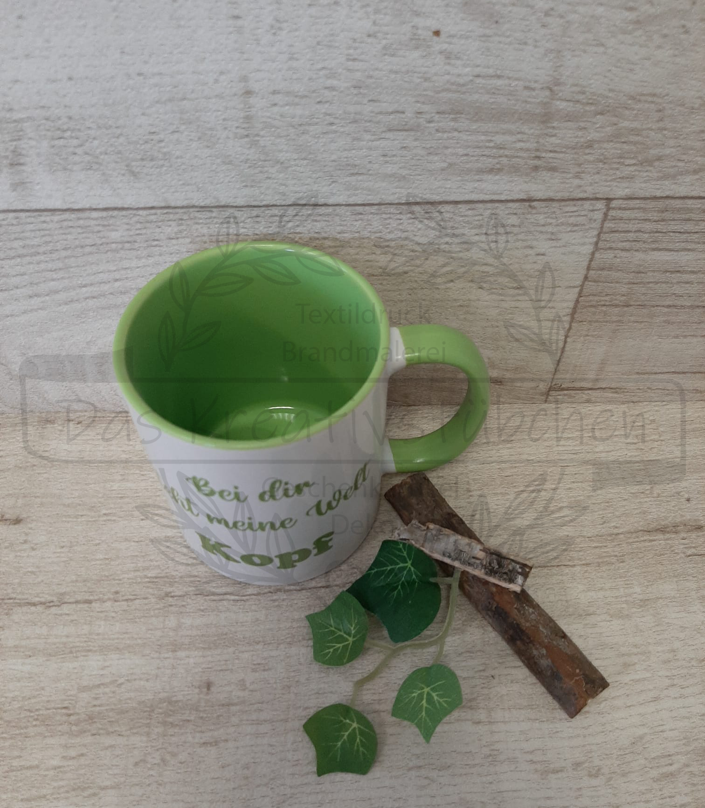 Tasse "Bei dir steht meine Welt Kopf"