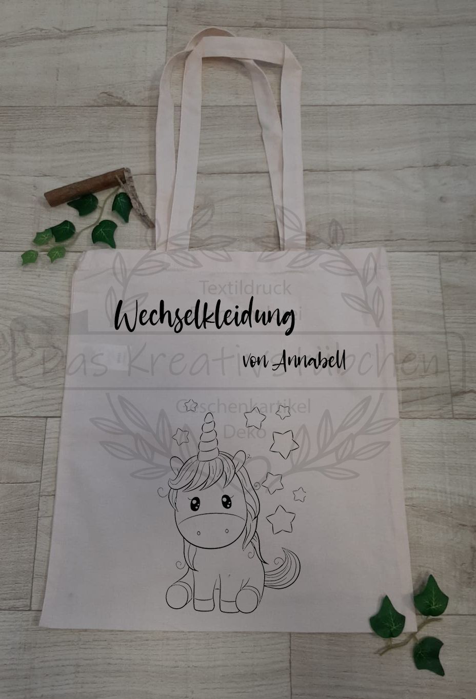 Kita Beutel mit personalisierten Namen 4