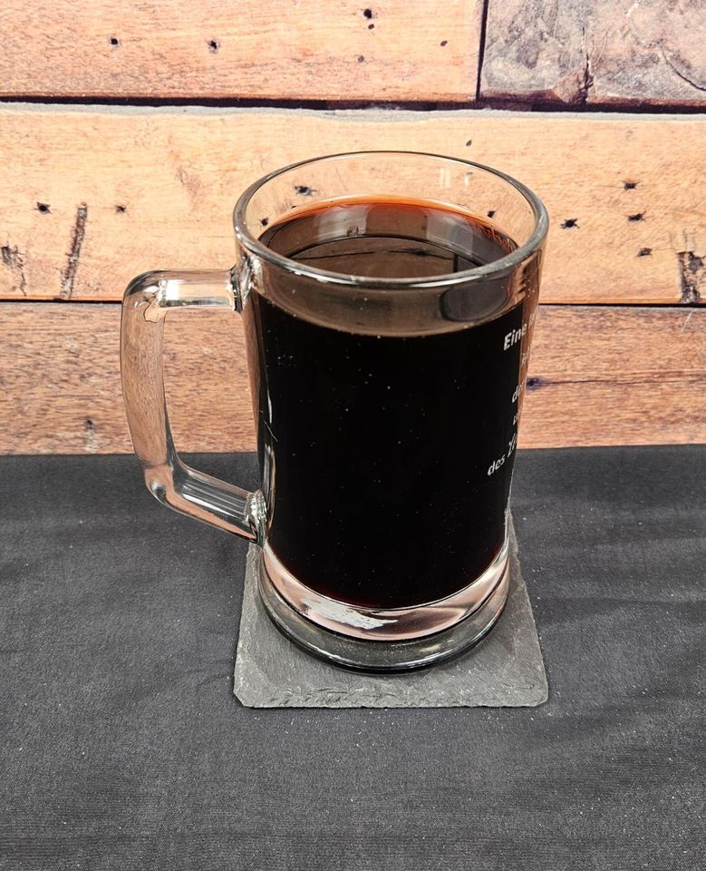 Bierglas  Bierkrug mit Gravur "Für lange Freundschaft....."