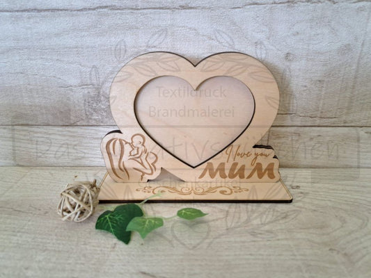 Bilderrahmen "I love you Mum/Dad" Geschenkidee