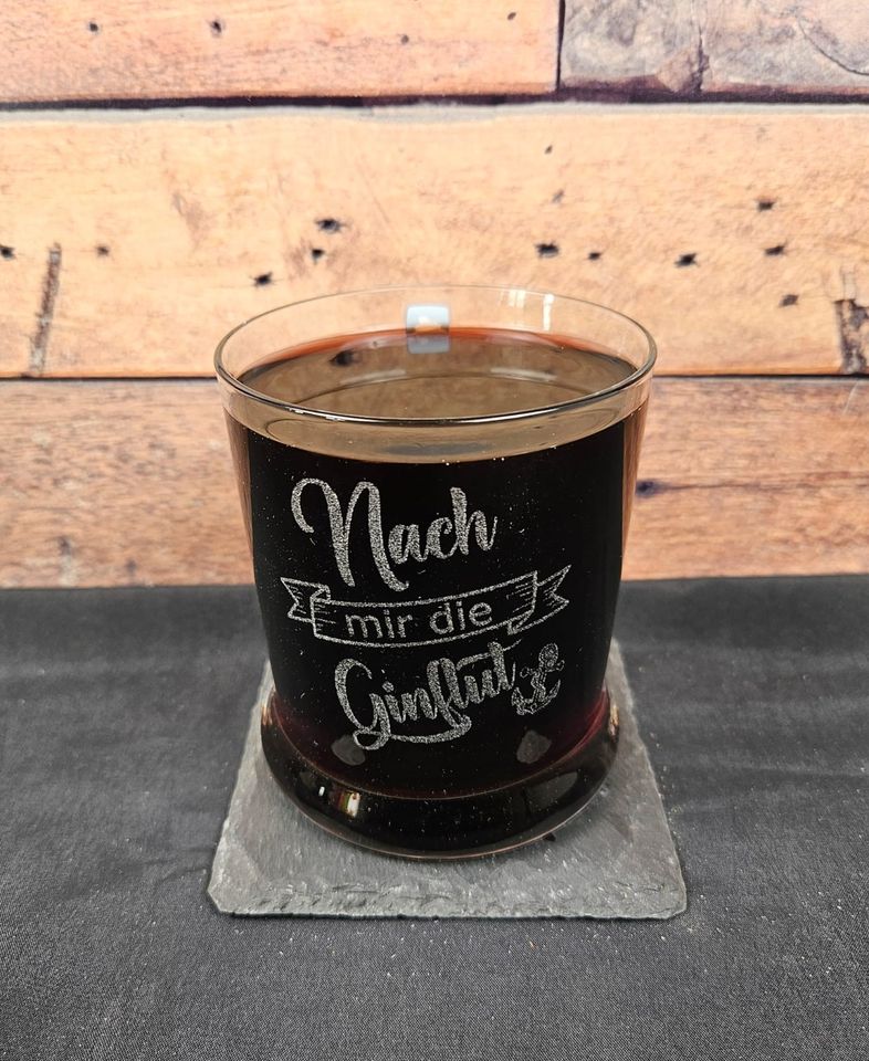Gin Glas Gin Tonic mit Gravur "Nach mir die Ginflut"