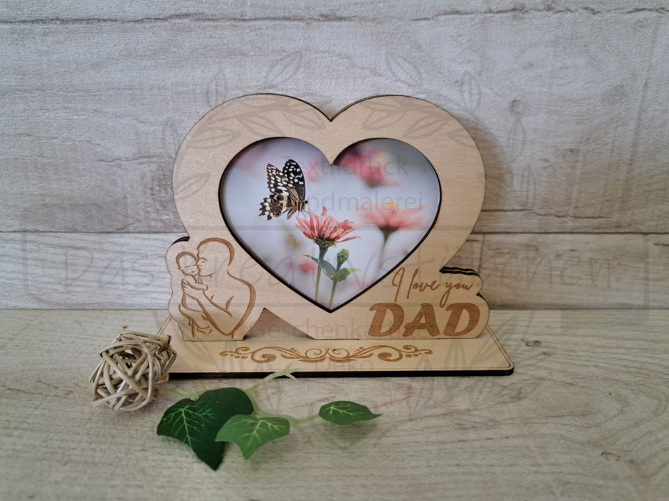 Bilderrahmen "I love you Mum/Dad" Geschenkidee