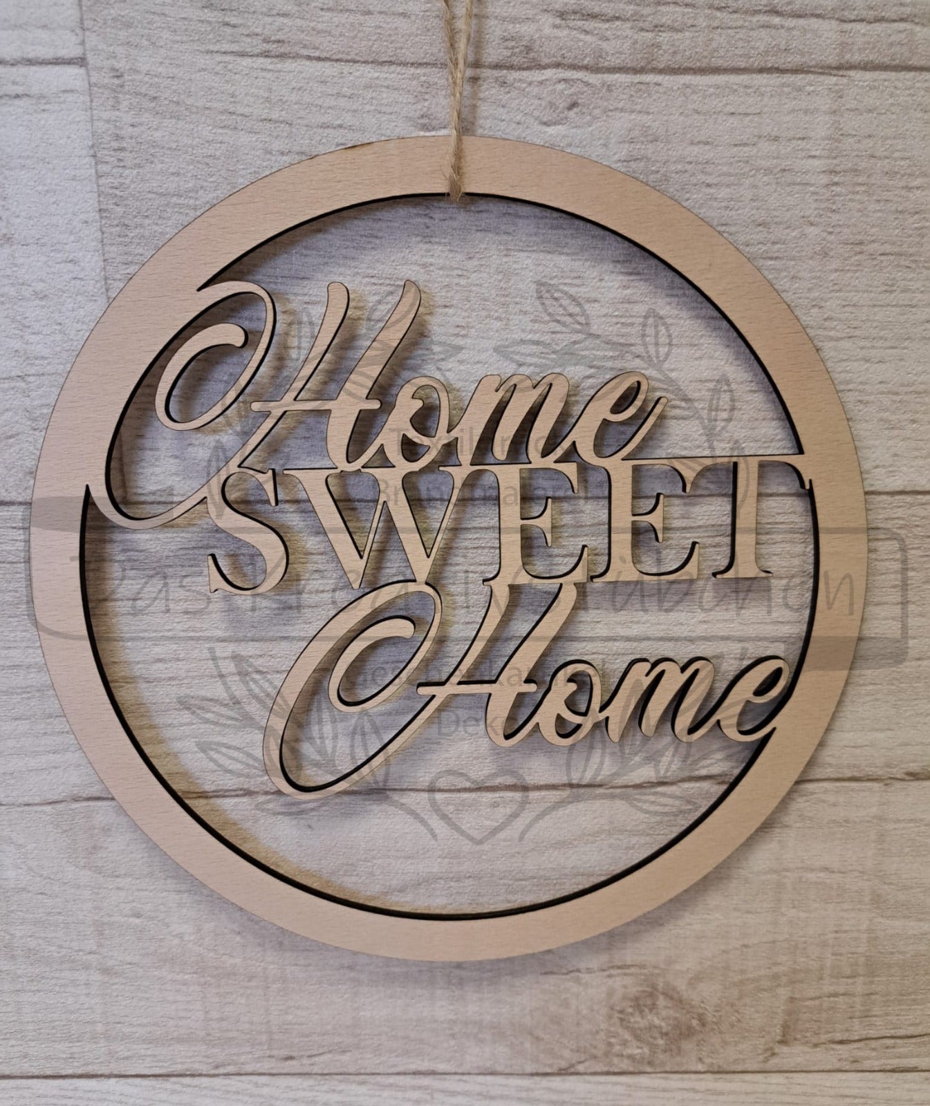 Fensterbild "Home sweet home"