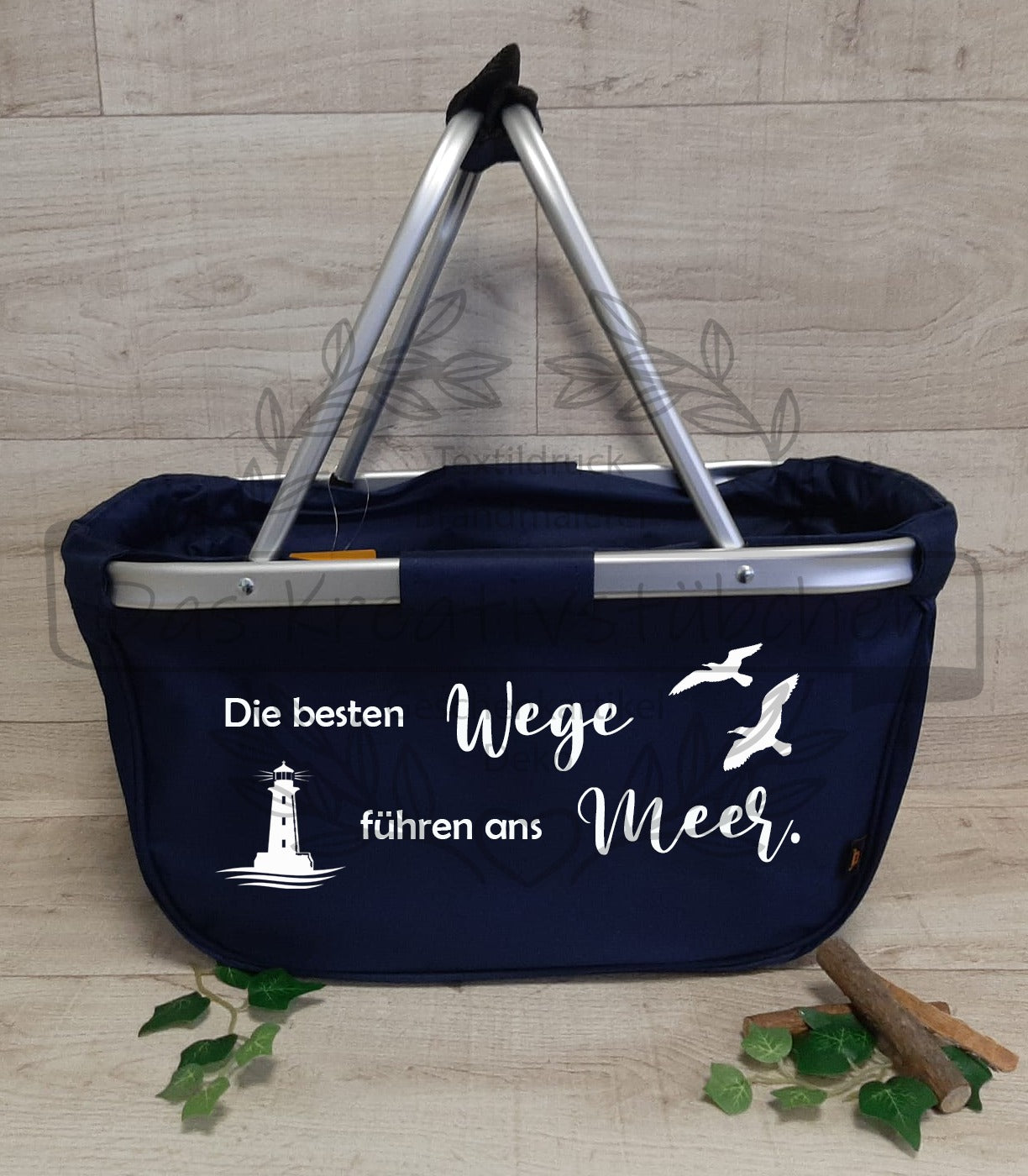 Einkaufskorb "Die besten Wege führen ans Meer"