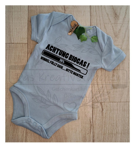 Baby Body "Achtung Biogas" Kurzarm