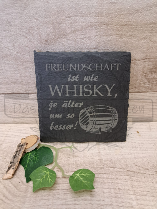 Schieferuntersetzer "Wisky"