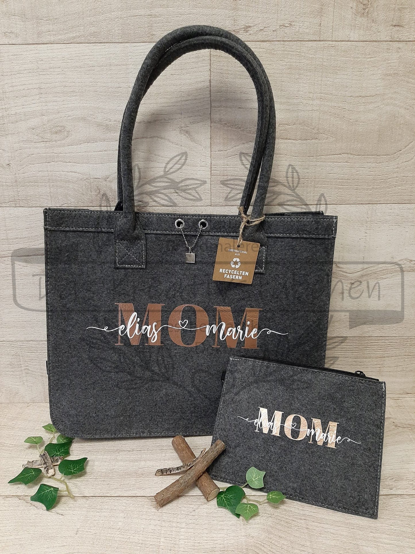 Tasche "Filz-Shopper" Mama, Mom oder Oma