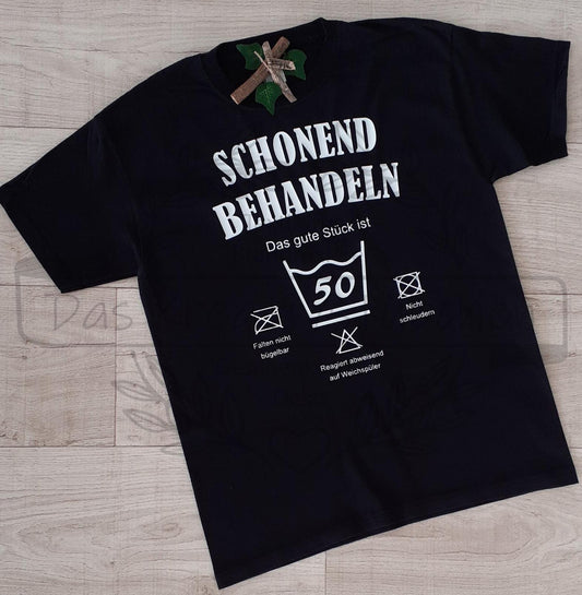 T-Shirt "Schonend behandeln"